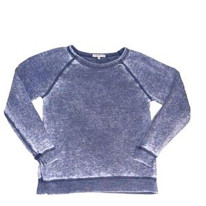 Junk Food Clothing Blue Burnout Crew Sweatshirt